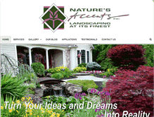 Tablet Screenshot of natures-accents.com